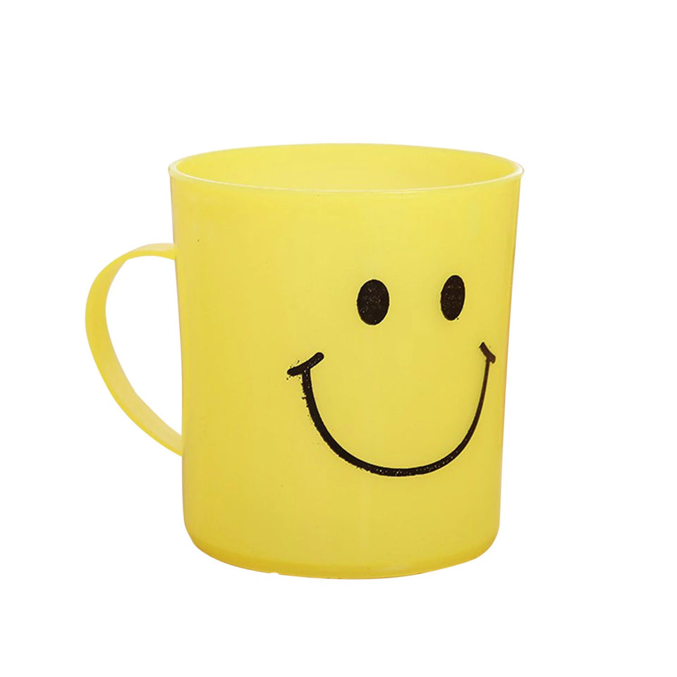 744 Unbreakable Plastic Coffee-Milk DeoDap Smiley Mug