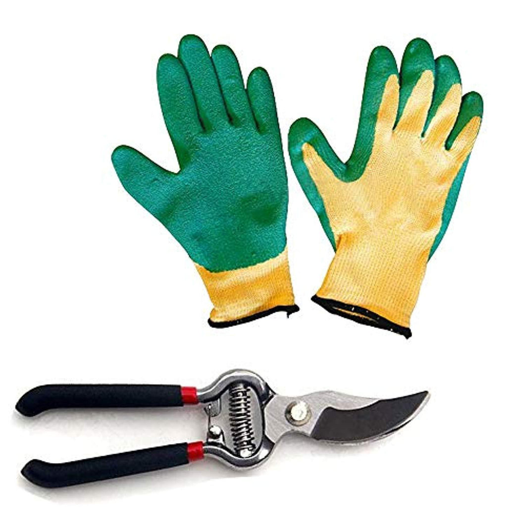 DeoDap Gardening Tools - Falcon Gloves and Pruners