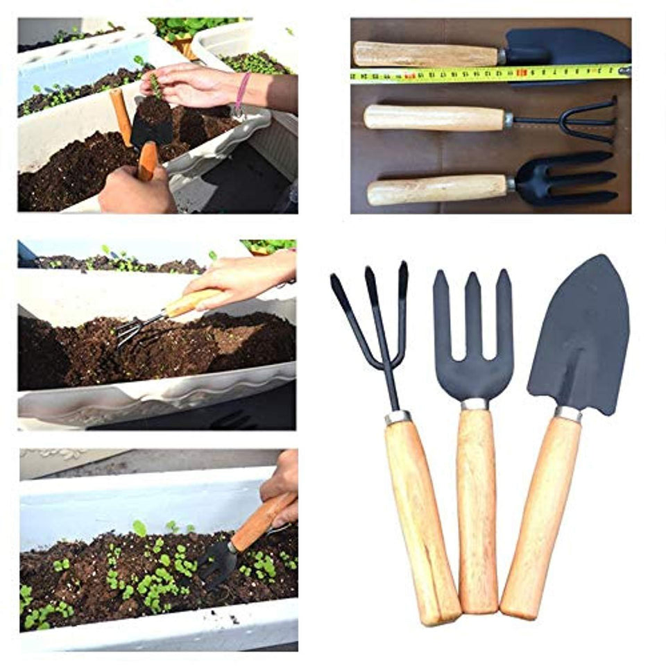 DeoDap Gardening Hand Cultivator, Big Digging Trowel, Shovel & Garden Gloves with Claws for Digging & Planting