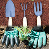 DeoDap Gardening Hand Cultivator, Big Digging Trowel, Shovel & Garden Gloves with Claws for Digging & Planting